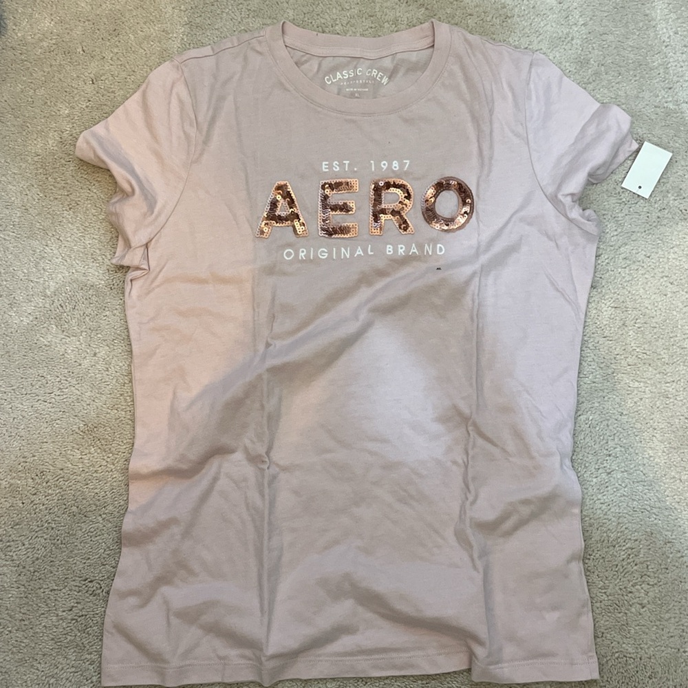 aeropostale womens light pink shirt womens extra large